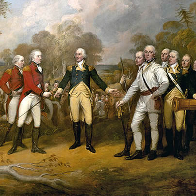 Surrender of General Burgoyne, John Trumbull, American Revolutionary War, gay news, Washington Blade