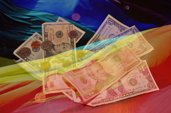 money, rainbow flag, Washington Blade, gay news