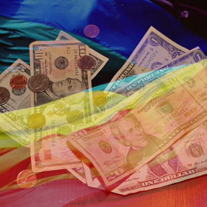 money, rainbow flag, Washington Blade, gay news