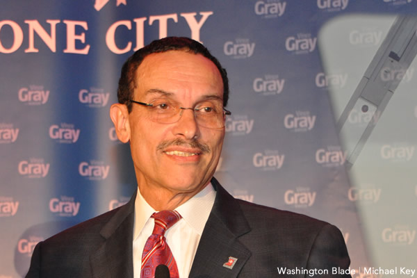 Vince Gray, Washington D.C., Gay News, Washington Blade