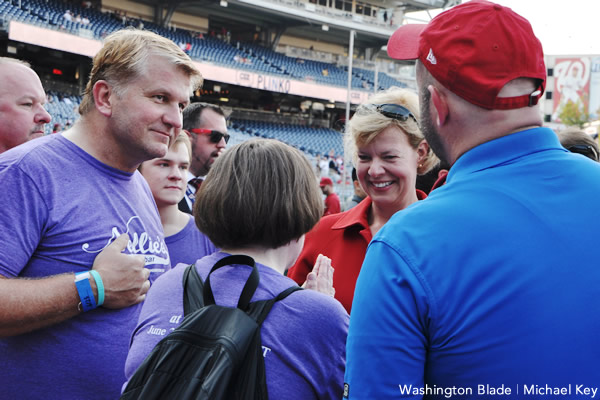 Tammy Baldwin, Night Out at the Washington Nationals LGBT event