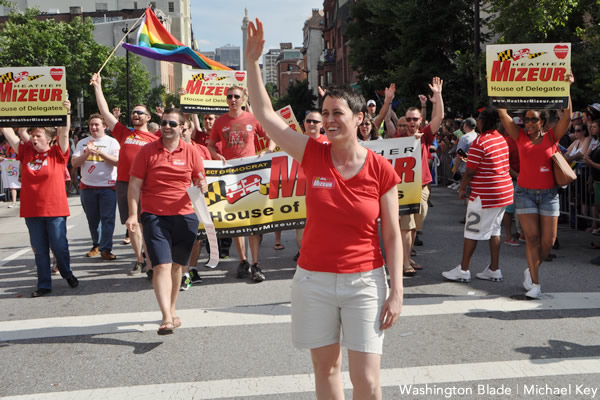 Heather Mizeur, gay news, Washington Blade, Maryland House of Delegates, Baltimore Pride Parade