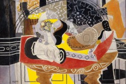 Still Life with Guitar and Red Tablecloth, Georges Braque, art, gay news, Washington Blade