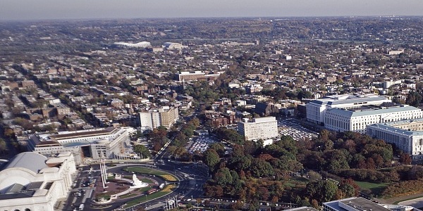 Aerial view of Northeast Washington D.C.