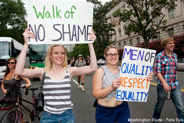 Slutwalk, gay news, Washington Blade, Walk of No Shame