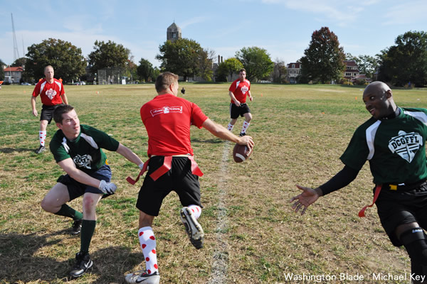 DCGFFL, D.C. Gay Flag Football League, sports, gay news, Washington Blade