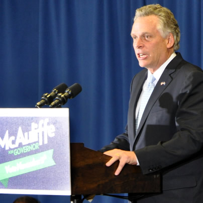 Terry McAuliffe, Virginia, Herndon, gay news, Washington Blade