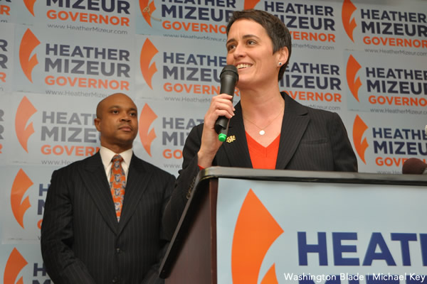 Heather Mizeur, Delman Coates, Montgomery County, Silver Spring, Maryland, Maryland House of Delegates, Democratic Party, gay news, Washington Blade, momentum