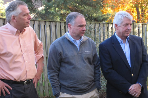 Terry McAuliffe, Virginia, gay news, Washington Blade, Tim Kaine, Mark Herring