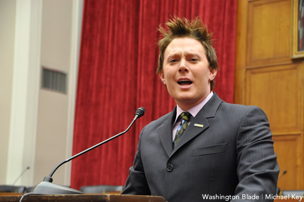 Clay Aiken is "actively considering" a run for Congress, sources say. (Washington Blade file photo by Michael Key)