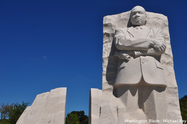 Martin Luther King Jr., MLK, monument, gay news, Washington Blade