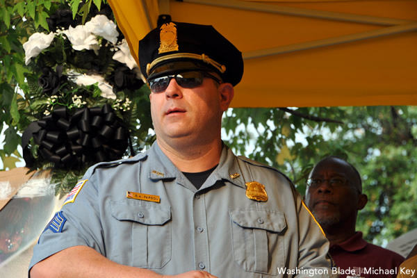 Brett Parson, Metropolitan Police Department, gay news, Washington Blade