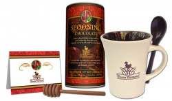 Cocoa Canard Spooning Chocolate