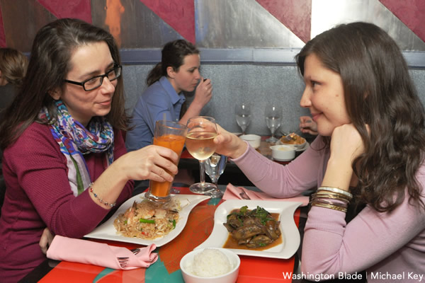 Aida Cavalic, Natalia Banulescu-Bogdan, dining, Thai Tanic, Valentine's Day, gay news, Washington Blade
