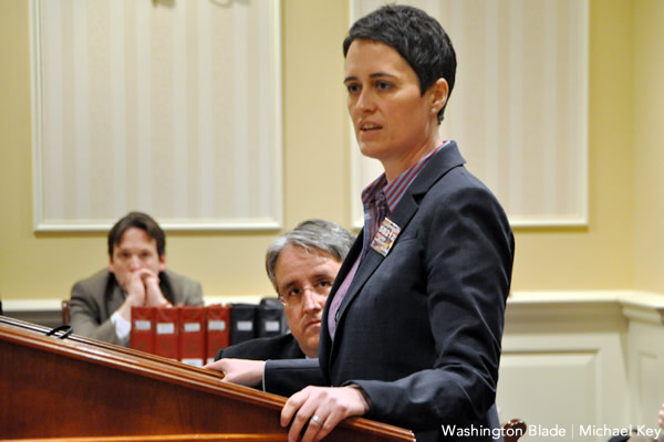 Heather Mizeur, Maryland, House of Delegates, Annapolis, SB 212, transgender, gay news, Washington Blade