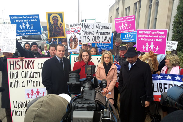 Josh Duggar, Victoria Cobb, Family Foundation of Virginia, Allison Howard, Concerned Women for America, E.W. Jackson, Norfolk, gay marriage, same-sex marriage, marriage equality, Virginia, gay news, Washington Blade