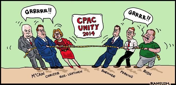 CPAC, Republican Party, John McCain, Chris Christie, Illeana Ros-Lehtenin, Tony Perkins, John Boehner, Rush Limbaugh