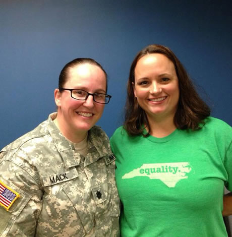 Heather Mack, Ashely Broadway-Mack, Fort Bragg, North Carolina, gay news, Washington Blade