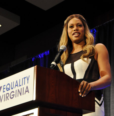 Laverne Cox, Orange is the New Black, Equality Virginia Commonwealth Dinner, gay news, Washington Blade