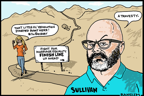 Jo Becker, Andrew Sullivan, gay marriage, same-sex marriage, marriage equality