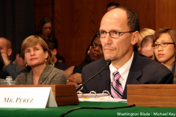 Thomas Perez, Obama Administration, ENDA, gay news, Washington Blade