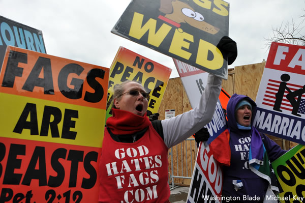 Westboro Baptist Church, gay news, Washington Blade