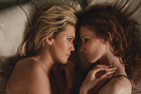 Sharon Hinnendael as Zoe and Jill Evyn as Mal in ‘Anatomy of a Love Seen.’ (Photo courtesy ILDK Media)