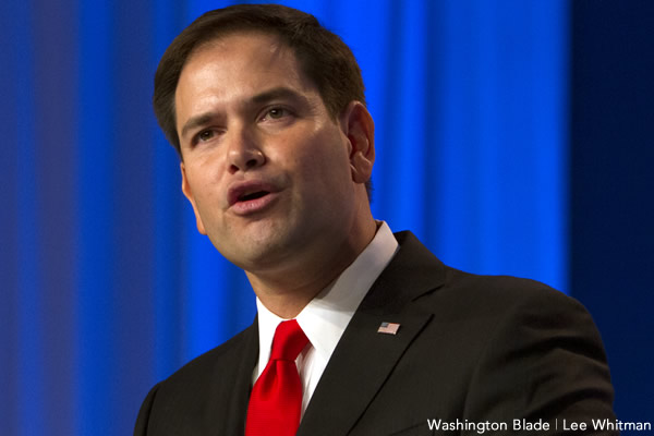 Marco Rubio, Florida, Republican Party, United States Senate, U.S. Congress, gay news, Washington Blade