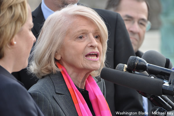 Edith Windsor, white men, gay news, Washington Blade