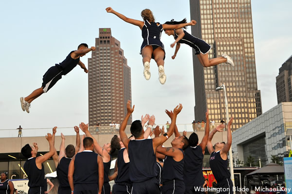 GG9, International Gay Games, Cleveland, Ohio, Gay Games 9, cheer, gay news, Washington Blade