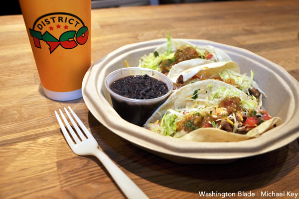 District Taco (Washington Blade photo by Michael Key)