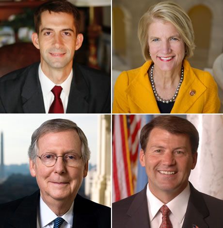 Republican Party LGBT, United States Senate, Tom Cotton, Shelley Moore Capito, Mitch McConnell, Mike Rounds, gay news, Washington Blade