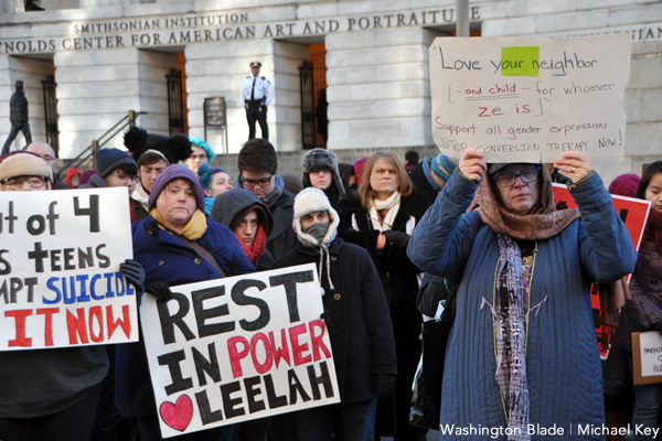 Justice for Leelah Alcorn March and Rally, gay news, Washington Blade