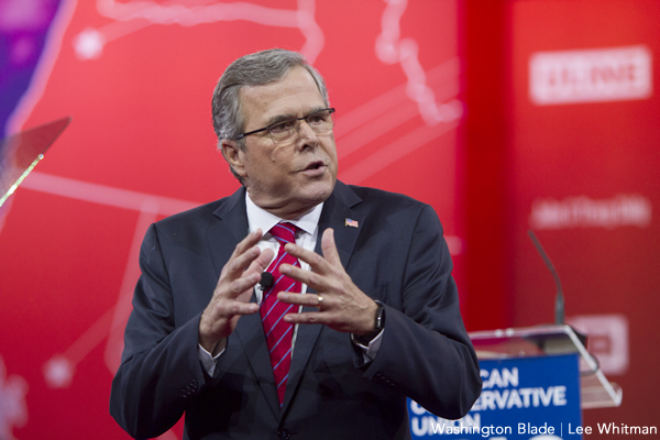 Jeb Bush, Florida, gay news, Washington Blade, CPAC, Conservative Political Action Conference, Republican Party