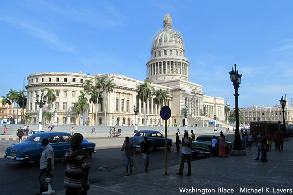 The Cuban Capitol in Havana (Washington Blade photo by Michael K. Lavers)