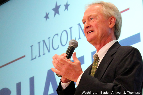 Lincoln Chafee, gay news, Washington Blade