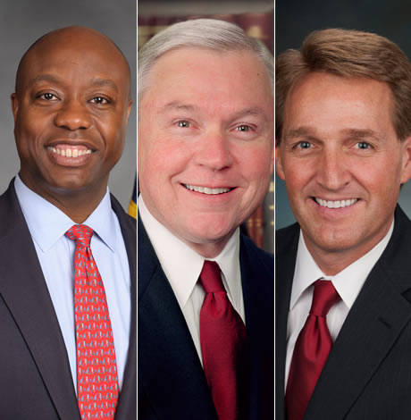 Tim Scott, Jeff Sessions, Jeff Flake, Republican Party, United States Senate, U.S. Congress, gay news, Washington Blade