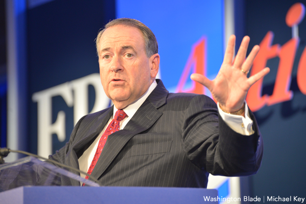 Mike Huckabee, Arkansas, Republican Party, Values Voter Summit, gay news, Washington Blade