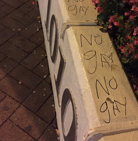 graffiti, vandalism, gay news, Washington Blade