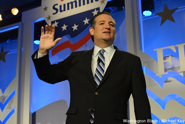 Ted Cruz, United States Senate, Values Voter Summit, U.S. Congress, Republican Party, Texas, gay news, Washington Blade