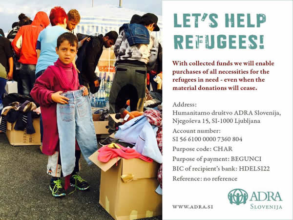 Adra Slovenia, a Protestant relief group that gay Slovenian dentist Jure Poglajen supports, is raising money for a relief trip to the Greek island of Lesbos to help refugees from Syria and other war torn countries.