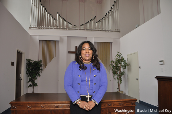 Bishop Allyson Abrams (Washington Blade photo by Michael Key)