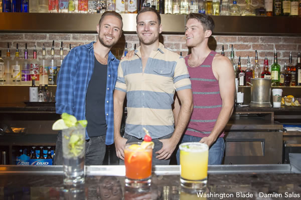 Bartenders at Number Nine (Washington Blade photo by Damien Salas)