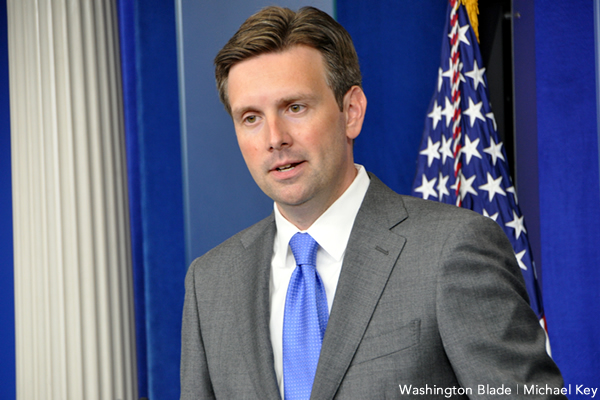 Josh Earnest, gay news, Washington Blade