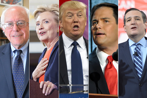 Election 2016, gay news, Washington Blade, Bernie Sanders, Hillary Clinton, Donald Trump, Ted Cruz, Marco Rubio