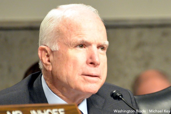John McCain, gay news, Washington Blade