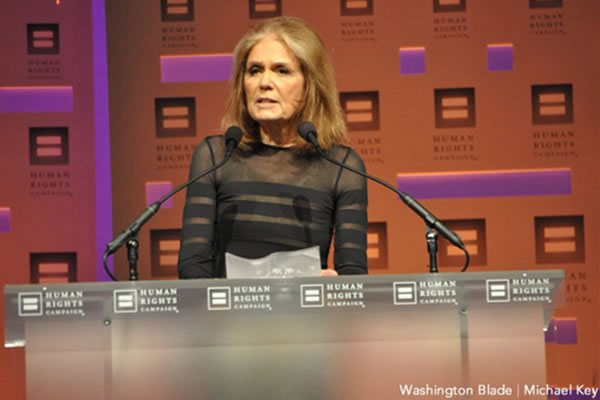 Gloria Steinem, gay news, Washington Blade