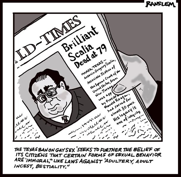 Scalia, gay news, Washington Blade