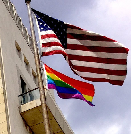 Cuba, Pride flag, gay news, U.S. Embassy, Washington Blade
