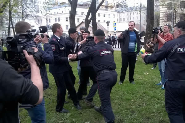 May Day, Moscow, gay news, Washington Blade